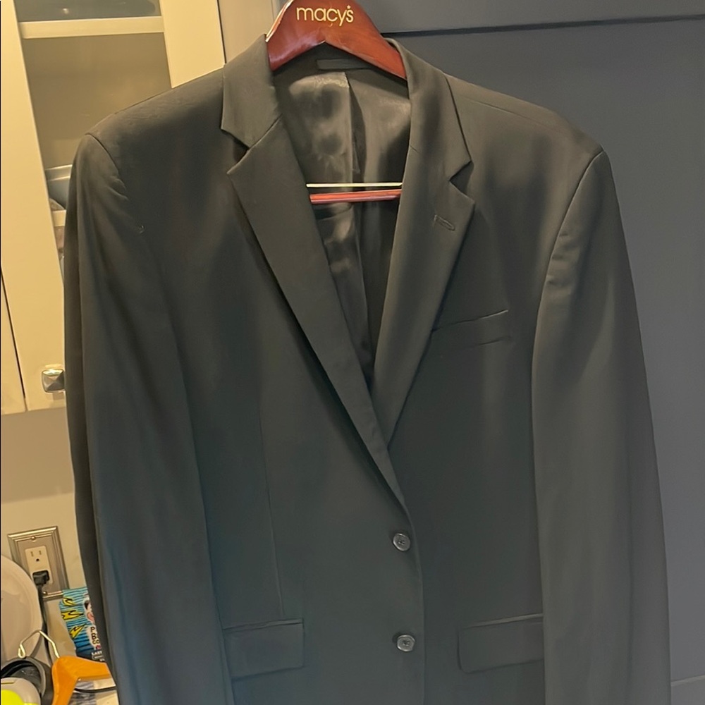 Kenneth Cole Black Suit Jacket Classic Business Style